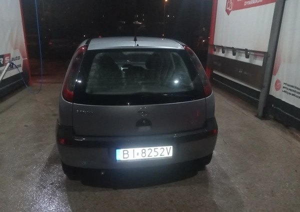 Opel Corsa cena 4800 przebieg: 173415, rok produkcji 2003 z Białystok małe 22